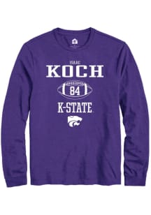 Isaac Koch Rally Mens Purple K-State Wildcats NIL Sport Icon Tee