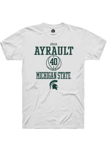 Julia Ayrault White Michigan State Spartans NIL Sport Icon Short Sleeve T Shirt