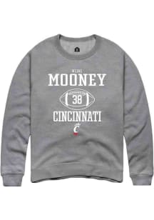 Nijal Mooney  Rally Cincinnati Bearcats Mens Graphite NIL Sport Icon Long Sleeve Crew Sweatshirt