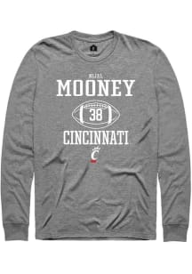 Nijal Mooney  Cincinnati Bearcats Graphite Rally NIL Sport Icon Long Sleeve T Shirt