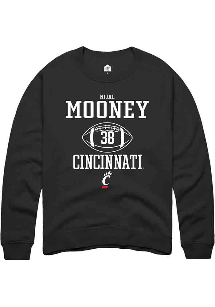 Nijal Mooney Rally Cincinnati Bearcats Mens NIL Sport Icon Long Sleeve Crew Sweatshirt