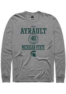 Julia Ayrault Rally Mens Graphite Michigan State Spartans NIL Sport Icon Tee