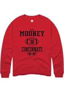 Nijal Mooney  Rally Cincinnati Bearcats Mens Red NIL Sport Icon Long Sleeve Crew Sweatshirt