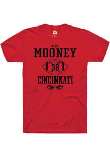 Nijal Mooney  Cincinnati Bearcats Red Rally NIL Sport Icon Short Sleeve T Shirt