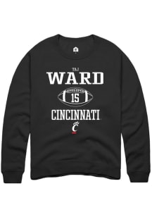 Taj Ward  Rally Cincinnati Bearcats Mens Black NIL Sport Icon Long Sleeve Crew Sweatshirt