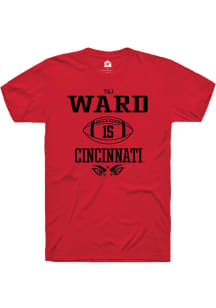 Taj Ward  Cincinnati Bearcats Red Rally NIL Sport Icon Short Sleeve T Shirt