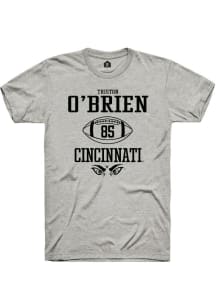 Triston O'Brien Ash Cincinnati Bearcats NIL Sport Icon Short Sleeve T Shirt