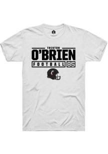 Triston O'Brien White Cincinnati Bearcats NIL Stacked Box Short Sleeve T Shirt