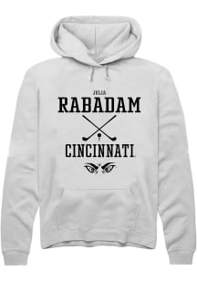 Julia Rabadam  Rally Cincinnati Bearcats Mens White NIL Sport Icon Long Sleeve Hoodie