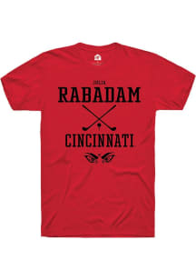 Julia Rabadam  Cincinnati Bearcats Red Rally NIL Sport Icon Short Sleeve T Shirt