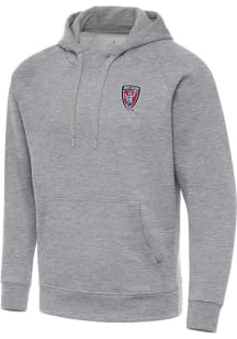 Antigua Indy Eleven Mens Grey Victory Long Sleeve Hoodie