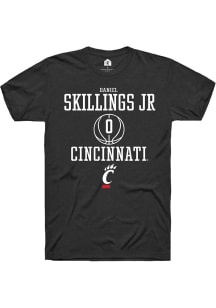 Daniel Skillings Jr. Black Cincinnati Bearcats NIL Sport Icon Short Sleeve T Shirt