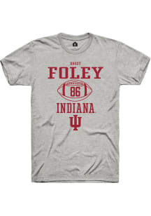 Brody Foley  Indiana Hoosiers Ash Rally NIL Sport Icon Short Sleeve T Shirt