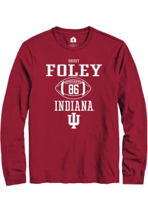 Brody Foley  Indiana Hoosiers Red Rally NIL Sport Icon Long Sleeve T Shirt