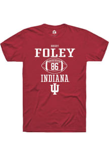 Brody Foley  Indiana Hoosiers Red Rally NIL Sport Icon Short Sleeve T Shirt