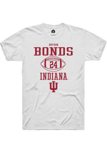 Bryson Bonds White Indiana Hoosiers NIL Sport Icon Short Sleeve T Shirt