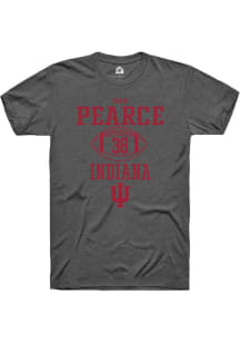 Drew Pearce Dark Grey Indiana Hoosiers NIL Sport Icon Short Sleeve T Shirt
