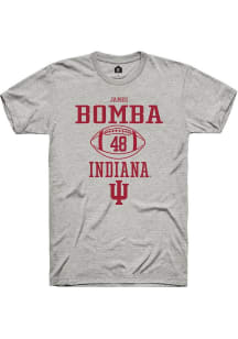James Bomba Ash Indiana Hoosiers NIL Sport Icon Short Sleeve T Shirt