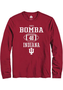 James Bomba Rally Mens Red Indiana Hoosiers NIL Sport Icon Tee