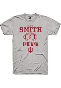 Jaquez Smith Ash Indiana Hoosiers NIL Sport Icon Short Sleeve T Shirt