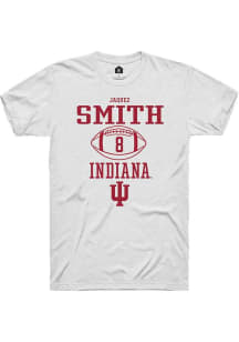 Jaquez Smith White Indiana Hoosiers NIL Sport Icon Short Sleeve T Shirt