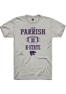 Jacob Parrish Ash K-State Wildcats NIL Sport Icon Short Sleeve T Shirt