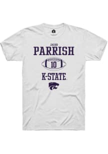 Jacob Parrish White K-State Wildcats NIL Sport Icon Short Sleeve T Shirt