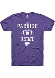 Jacob Parrish Purple K-State Wildcats NIL Sport Icon Short Sleeve T Shirt