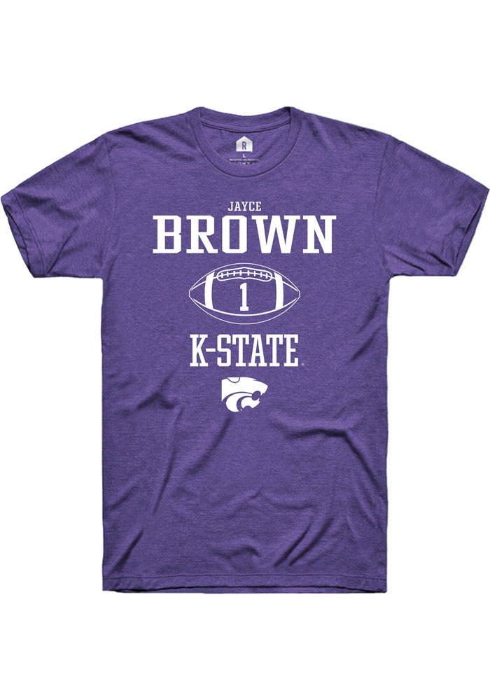 Jayce Brown K-State Wildcats Purple Rally NIL Sport Icon Short Sleeve T Shirt