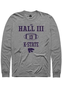 Joe Hall III Rally Mens Graphite K-State Wildcats NIL Sport Icon Tee