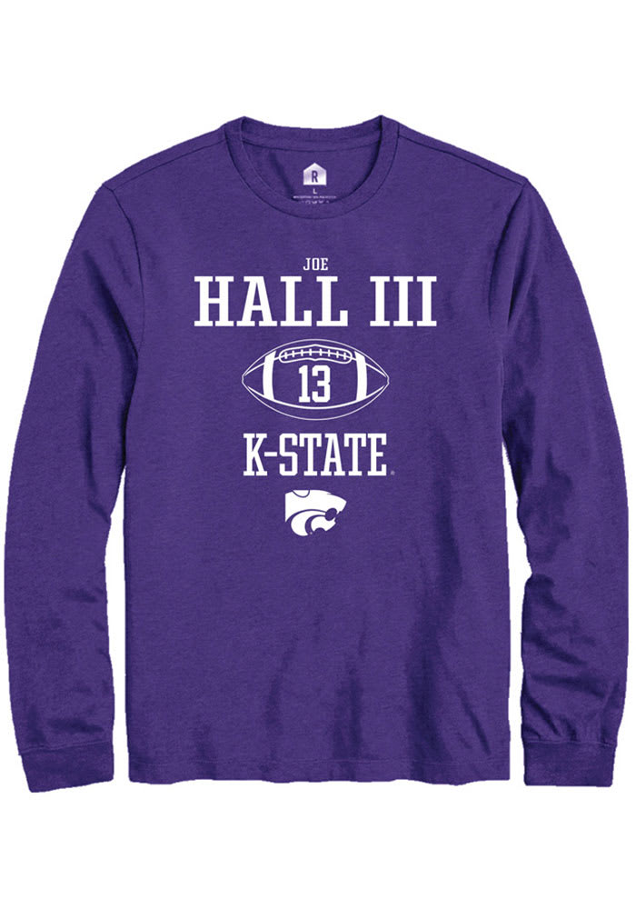 Joe Hall III K-State Wildcats Purple Rally NIL Sport Icon Long Sleeve T Shirt