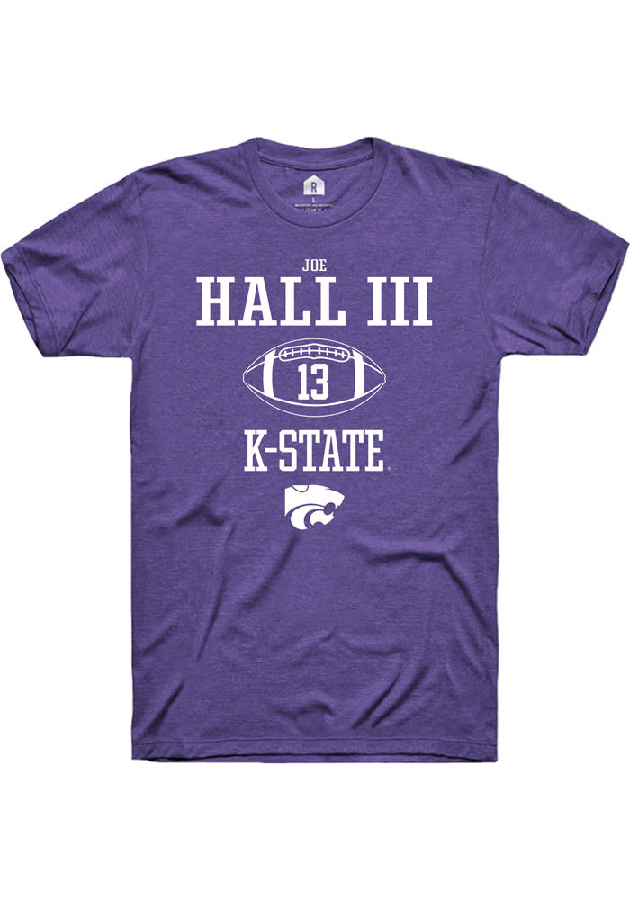 Joe Hall III K-State Wildcats Purple Rally NIL Sport Icon Short Sleeve T Shirt