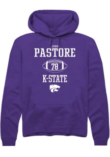 John Pastore Rally Mens Purple K-State Wildcats NIL Sport Icon Hooded Sweatshirt