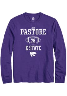 John Pastore Rally Mens Purple K-State Wildcats NIL Sport Icon Tee