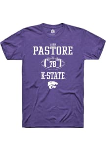 John Pastore Purple K-State Wildcats NIL Sport Icon Short Sleeve T Shirt