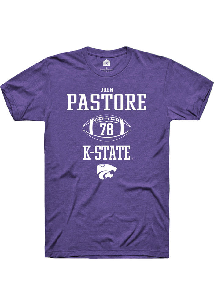 John Pastore K-State Wildcats Purple Rally NIL Sport Icon Short Sleeve T Shirt