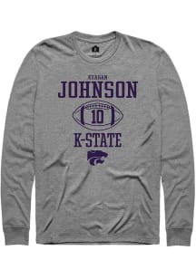 Keagan Johnson Rally Mens Graphite K-State Wildcats NIL Sport Icon Tee