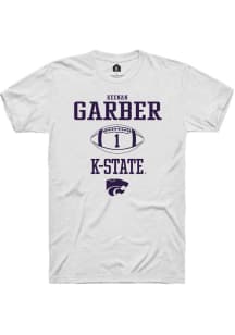 Keenan Garber White K-State Wildcats NIL Sport Icon Short Sleeve T Shirt