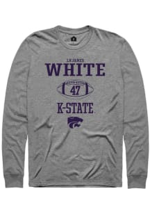 La’James White Rally Mens Graphite K-State Wildcats NIL Sport Icon Tee