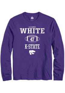 La’James White Rally Mens Purple K-State Wildcats NIL Sport Icon Tee