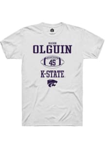 Mason Olguin White K-State Wildcats NIL Sport Icon Short Sleeve T Shirt