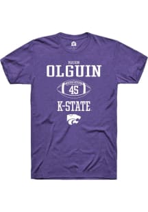 Mason Olguin Purple K-State Wildcats NIL Sport Icon Short Sleeve T Shirt