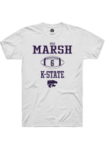 Max Marsh White K-State Wildcats NIL Sport Icon Short Sleeve T Shirt