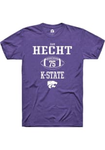 Sam Hecht Purple K-State Wildcats NIL Sport Icon Short Sleeve T Shirt