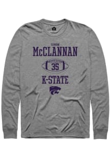 Simon McClannan Rally Mens Graphite K-State Wildcats NIL Sport Icon Tee