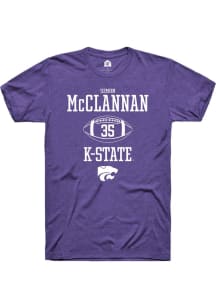 Simon McClannan Purple K-State Wildcats NIL Sport Icon Short Sleeve T Shirt