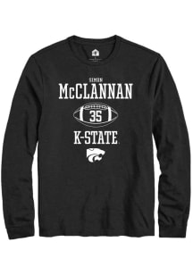 Simon McClannan Rally Mens Black K-State Wildcats NIL Sport Icon Tee