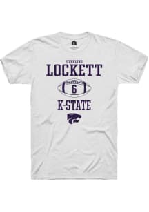 Sterling Lockett White K-State Wildcats NIL Sport Icon Short Sleeve T Shirt