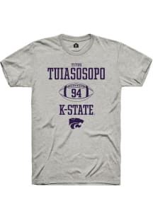 Titus Tuiasosopo Ash K-State Wildcats NIL Sport Icon Short Sleeve T Shirt