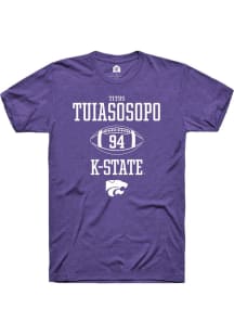 Titus Tuiasosopo Purple K-State Wildcats NIL Sport Icon Short Sleeve T Shirt